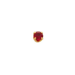 Inverness Pendiente 24K 87C Solitario Cristal Ro