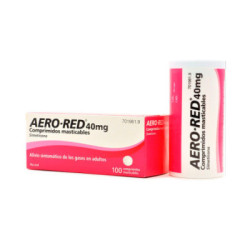 Aero red 40 mg 100 comprimidos masticables
